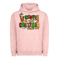 Pigment Salmon coffee and christmas cheer Urban Hoodie - AdoDesignShop