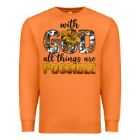 Carrot with god al things ara possible Premium Sweatshirt - texasbilliewilder