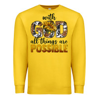Lemon with god al things ara possible Premium Sweatshirt - texasbilliewilder