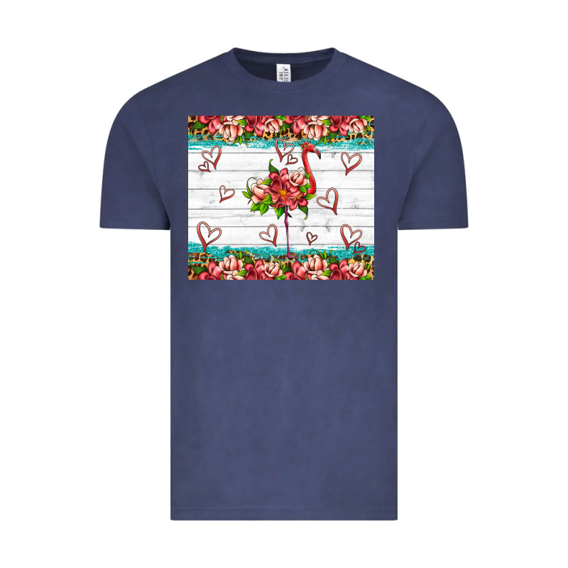 Flamingo With Tropical Flowers Vintage Tee by Artiststas | Teevron