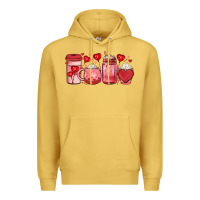 Antique Gold valentines day coffee Premium Hoodie - JahusDesignShop