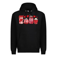 Black valentines day coffee Premium Hoodie - JahusDesignShop