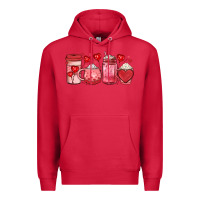 Cardinal valentines day coffee Premium Hoodie - JahusDesignShop