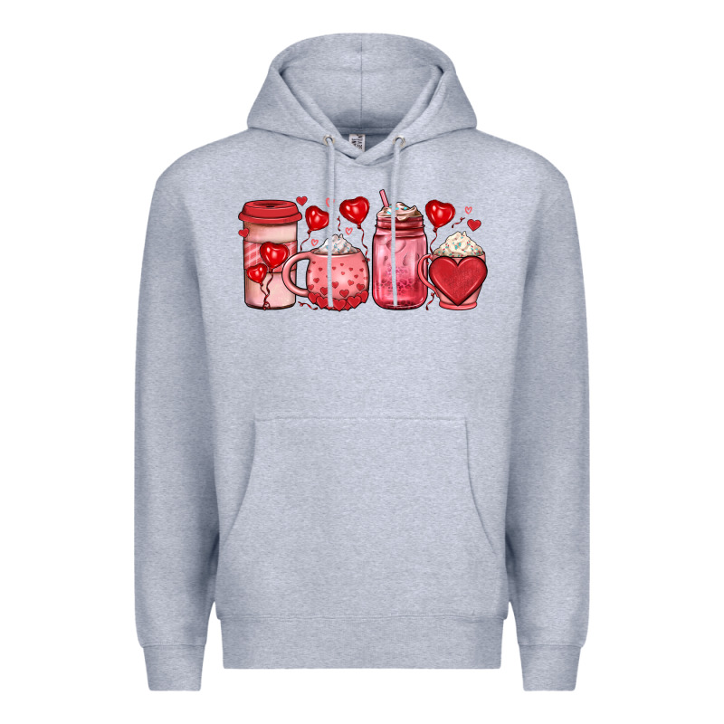 Valentines Day Coffee Premium Hoodie by JahusDesignShop | Teevron