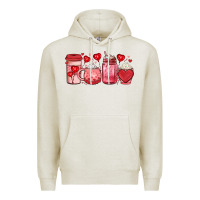 Oatmeal Heather valentines day coffee Premium Hoodie - JahusDesignShop