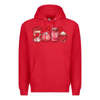 Red valentines day coffee Premium Hoodie - JahusDesignShop