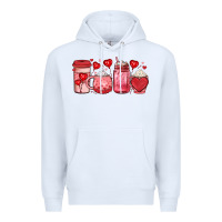 White valentines day coffee Premium Hoodie - JahusDesignShop