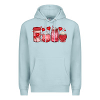 Blue Mist valentines day coffee Premium Hoodie - JahusDesignShop