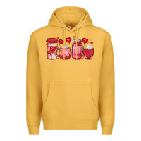Mustard valentines day coffee Premium Hoodie - JahusDesignShop