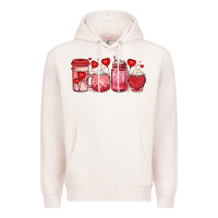 Pale Pink valentines day coffee Premium Hoodie - JahusDesignShop