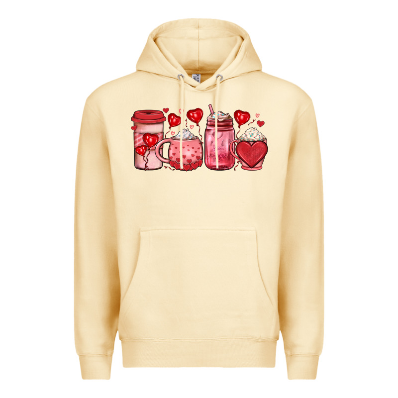 Valentines Day Coffee Premium Hoodie by JahusDesignShop | Teevron