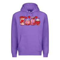 Purple valentines day coffee Premium Hoodie - JahusDesignShop