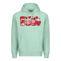 Seafoam valentines day coffee Premium Hoodie - JahusDesignShop
