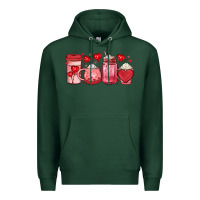 Sports Green valentines day coffee Premium Hoodie - JahusDesignShop