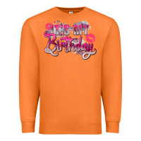 Carrot pink it's my birthday Premium Sweatshirt - Zillion Design Studio