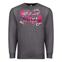 Charcoal Heather pink it's my birthday Premium Sweatshirt - Zillion Design Studio
