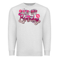 Oatmeal Heather pink it's my birthday Premium Sweatshirt - Zillion Design Studio