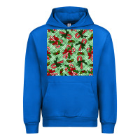 Cobalt christmas candy cane seamless pattern Urban Hoodie - BundleAndBundleShop
