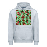 Heather Grey christmas candy cane seamless pattern Urban Hoodie - BundleAndBundleShop