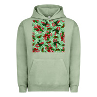 Pigment Oil Green christmas candy cane seamless pattern Urban Hoodie - BundleAndBundleShop