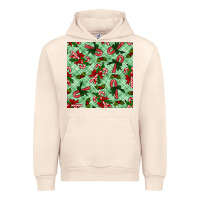 Sandshell christmas candy cane seamless pattern Urban Hoodie - BundleAndBundleShop