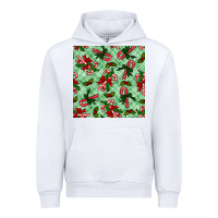 White christmas candy cane seamless pattern Urban Hoodie - BundleAndBundleShop
