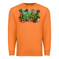 Carrot christmas trees with football Premium Sweatshirt - Zillion Design Studio