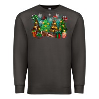 Smoke christmas trees with football Premium Sweatshirt - Zillion Design Studio