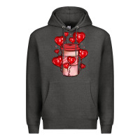 Charcoal Heather valentines day coffee Premium Hoodie - JahusDesignShop