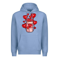 Colony Blue valentines day coffee Premium Hoodie - JahusDesignShop