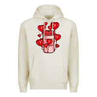 Oatmeal Heather valentines day coffee Premium Hoodie - JahusDesignShop