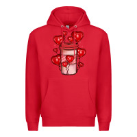 Red valentines day coffee Premium Hoodie - JahusDesignShop
