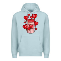Blue Mist valentines day coffee Premium Hoodie - JahusDesignShop