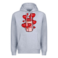 Heather Grey valentines day coffee Premium Hoodie - JahusDesignShop