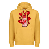 Mustard valentines day coffee Premium Hoodie - JahusDesignShop
