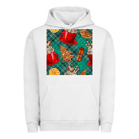 Pigment Lunar Rock christmas hot chocolate and cookie seamless pattern Urban Hoodie - BundleAndBundleShop