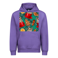 Tulip christmas hot chocolate and cookie seamless pattern Urban Hoodie - BundleAndBundleShop