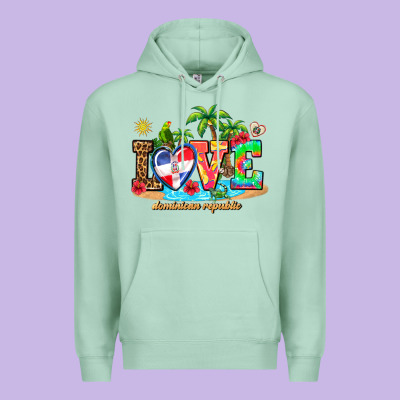 Love Dominican Republic Premium Hoodie Designed By Adodesignshop