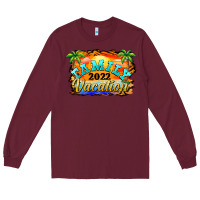 Burgundy family vacation 2022 Long Sleeve Tee - BarkalooDesign