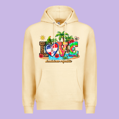 Love Dominican Republic Premium Hoodie Designed By Adodesignshop