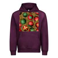 Mauve Wine christmas ornaments and leopard seamless pattern Urban Hoodie - BundleAndBundleShop