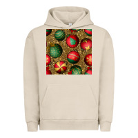 Pigment French Oak christmas ornaments and leopard seamless pattern Urban Hoodie - BundleAndBundleShop