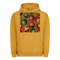 Pigment Peanut Butter christmas ornaments and leopard seamless pattern Urban Hoodie - BundleAndBundleShop