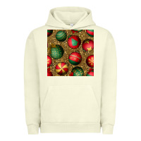 Pigment Pistachio christmas ornaments and leopard seamless pattern Urban Hoodie - BundleAndBundleShop