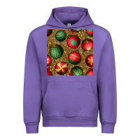 Tulip christmas ornaments and leopard seamless pattern Urban Hoodie - BundleAndBundleShop