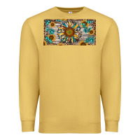 Antique Gold western sunflower and gemstone license plate Premium Sweatshirt - RanaPortraitStore