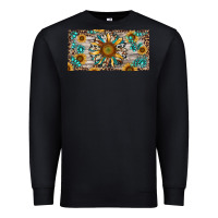 Black western sunflower and gemstone license plate Premium Sweatshirt - RanaPortraitStore
