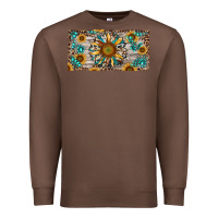 Chestnut western sunflower and gemstone license plate Premium Sweatshirt - RanaPortraitStore