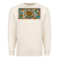 Sandshell western sunflower and gemstone license plate Premium Sweatshirt - RanaPortraitStore