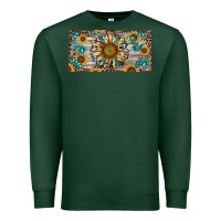 Sports Green western sunflower and gemstone license plate Premium Sweatshirt - RanaPortraitStore